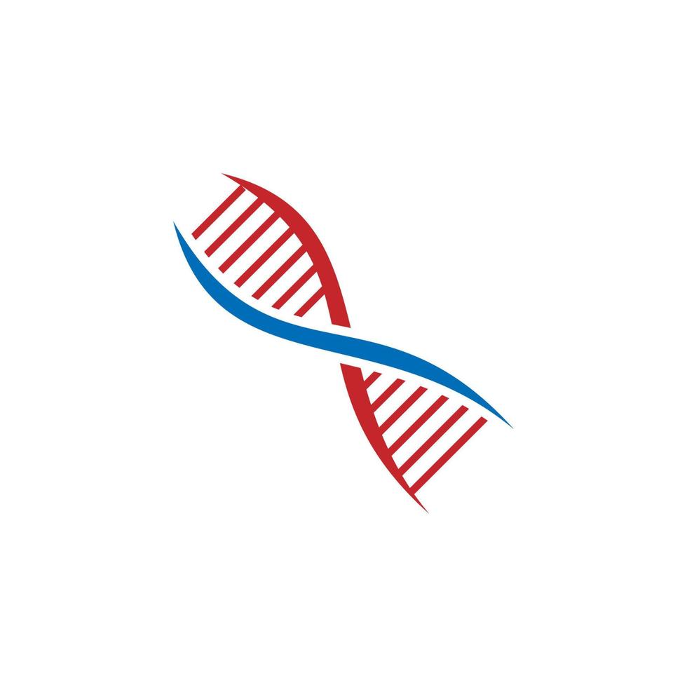 DNA-Logo, genetischer Logo-Vektor vektor