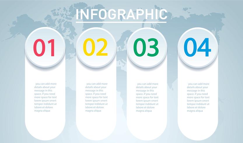 Kreis Infografik. Vektorschablone mit 4 Wahlen. Kann für Web, Diagramm, Grafik, Präsentation, Diagramm, Bericht, Schritt für Schritt Infografiken verwendet werden. Abstrakter Hintergrund vektor