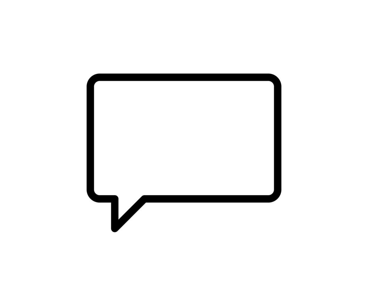 Chat-Symbol. Vektorsymbol für die Sprachsprechblase. Nachrichten-Symbol. Symbol kommunizieren. Dialog der Menschen vektor