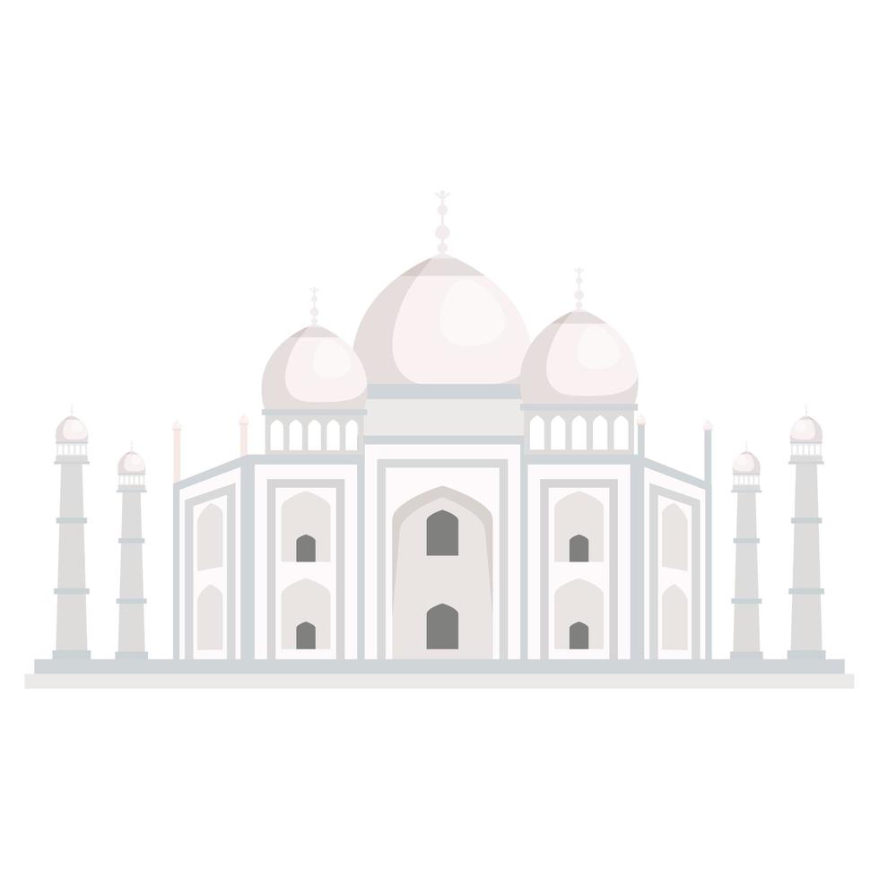 Taj Mahal, berühmtes Denkmal Indiens vektor