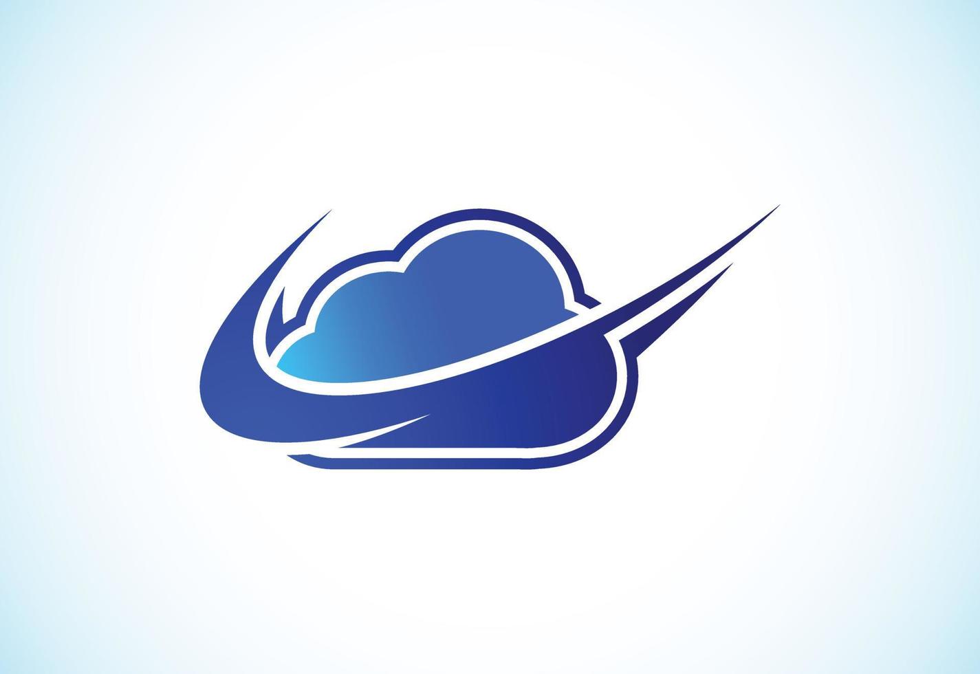 kreative, einfache und moderne Cloud-Logo-Designvorlage für das Unternehmen vektor