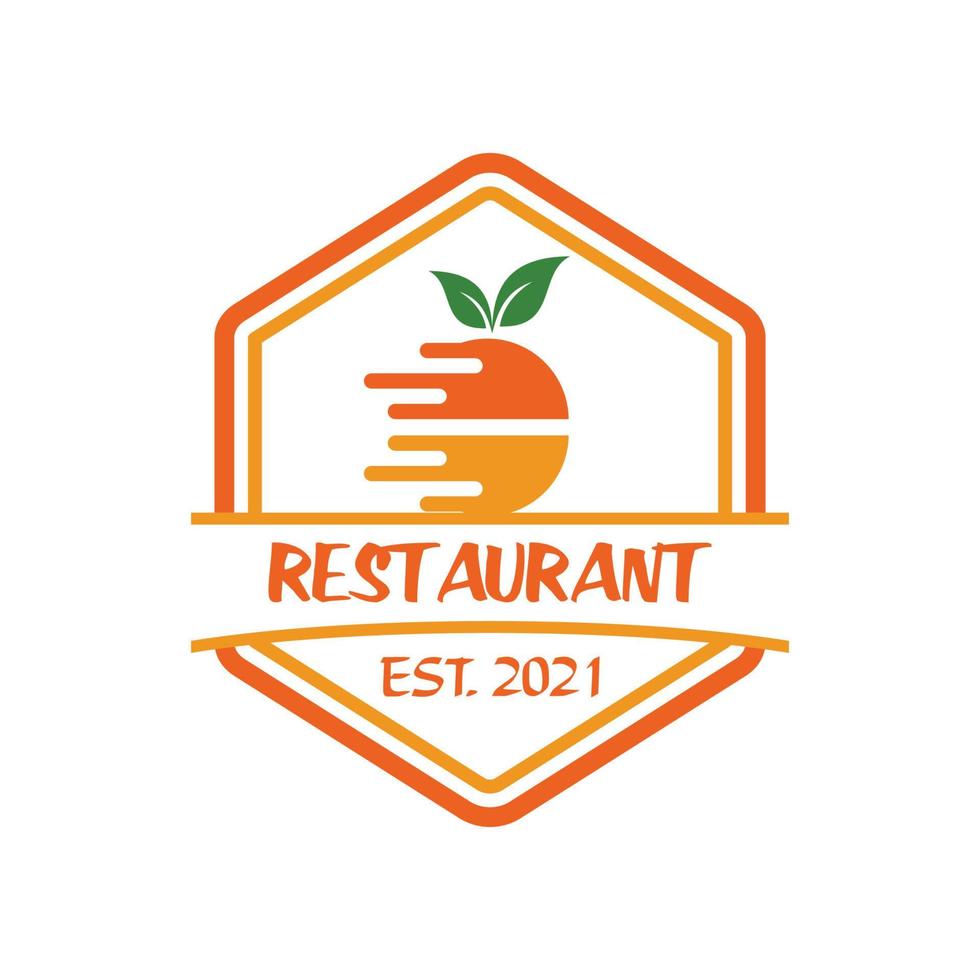 Restaurantlogo, Lieferlogovektor vektor