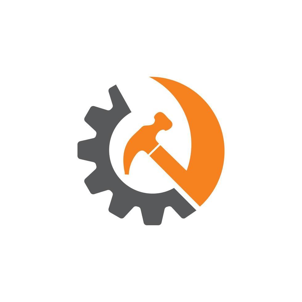 Mechaniker-Logo, industrieller Logo-Vektor vektor