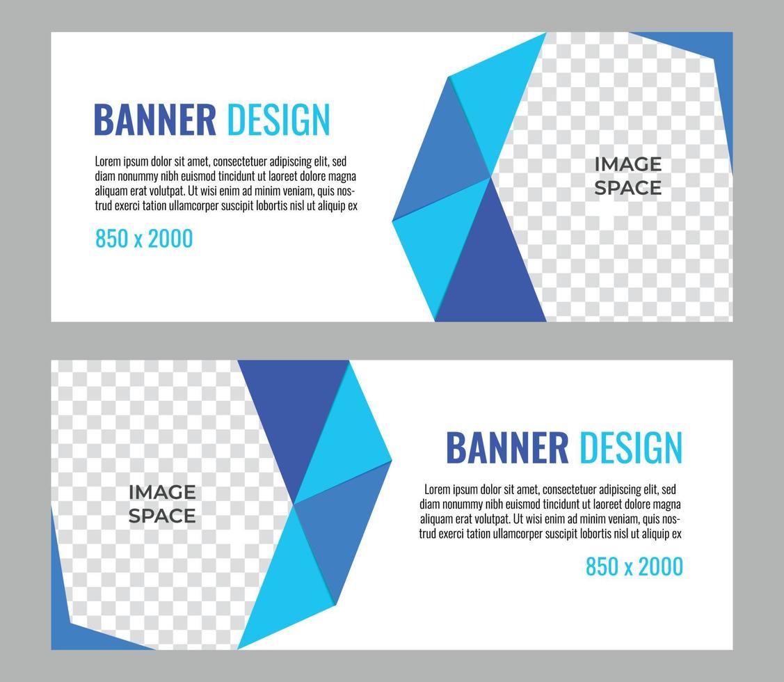 abstrakt banner med bild utrymme design. banner bakgrund vektor. företag, kreativ och enkel banner vektor