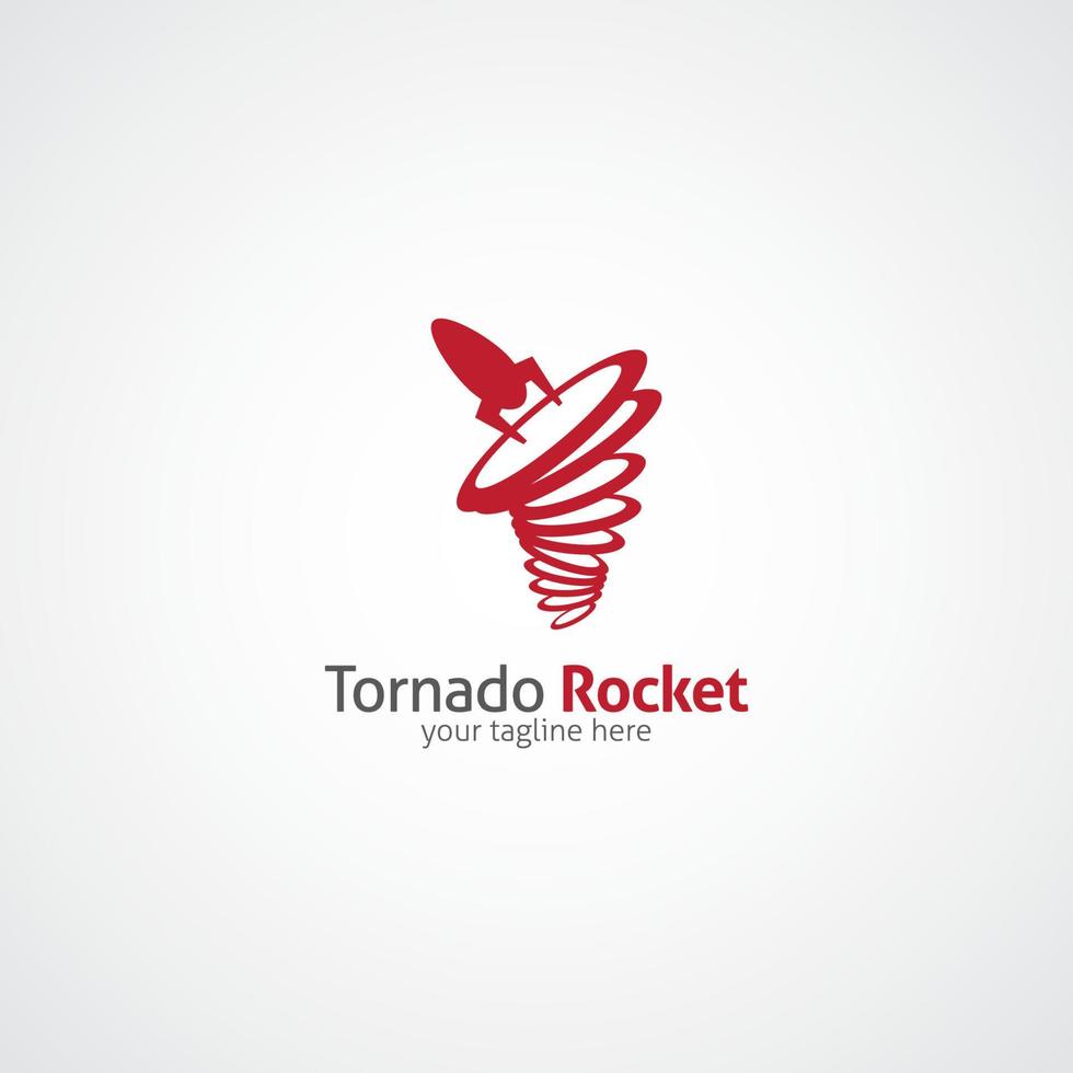 Tornado-Logo-Design-Vorlage vektor