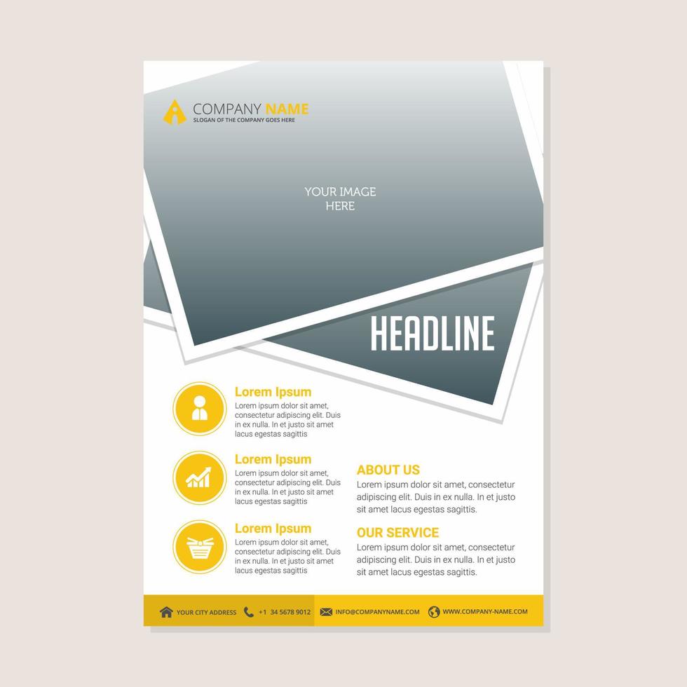 Corporate Business Jahresbericht Broschüre Flyer Design vektor