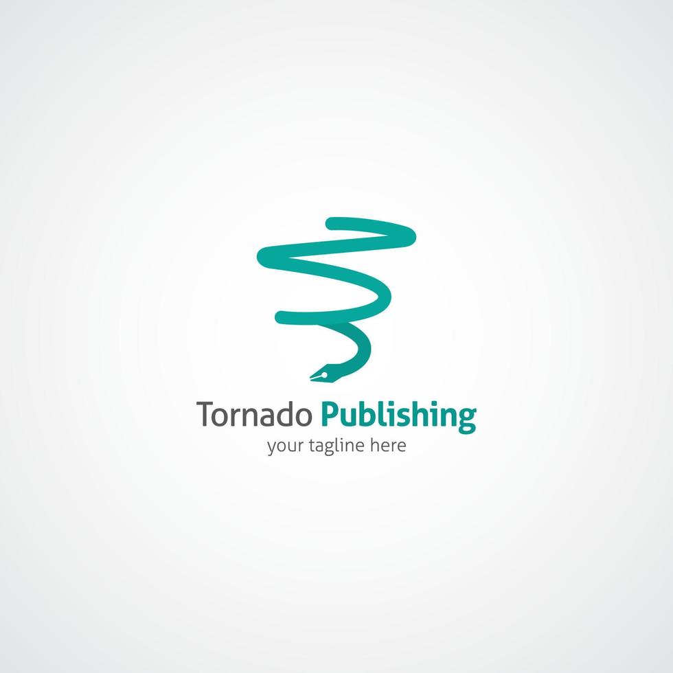 Tornado-Logo-Design-Vorlage vektor