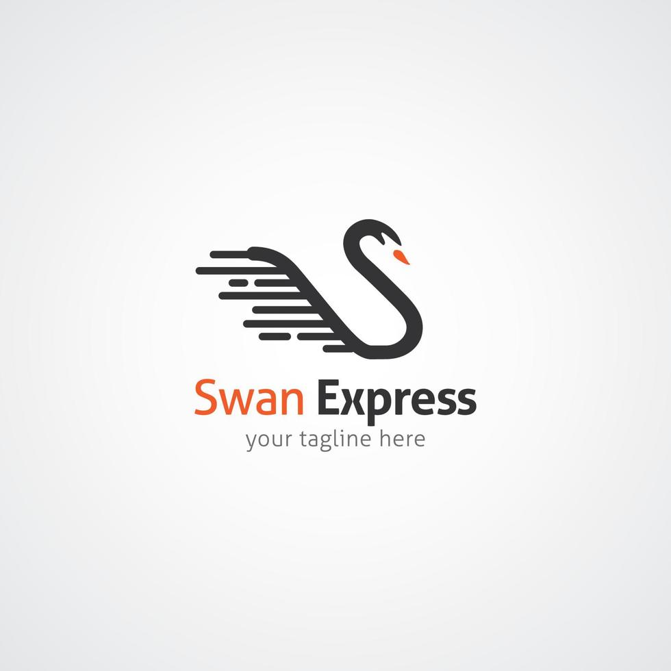 Schwan-Logo-Design-Vorlage. Vektor-Illustration vektor