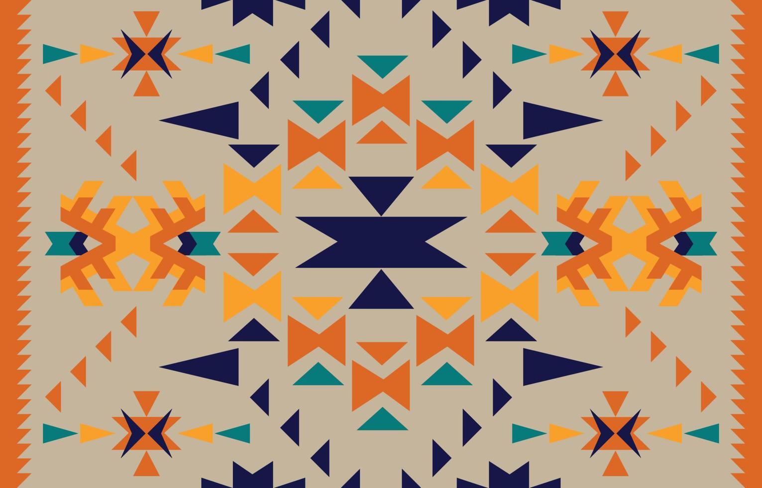 etnisk abstrakt mönsterkonst. sömlösa mönster i tribal, folklig broderi och mexikansk stil. Aztekisk geometrisk konst prydnad print.design för matta, kläder, omslag, tyg, omslag vektor