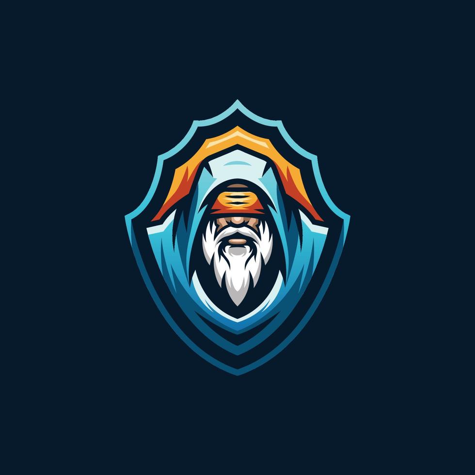 wizard esport-logotypdesign vektor