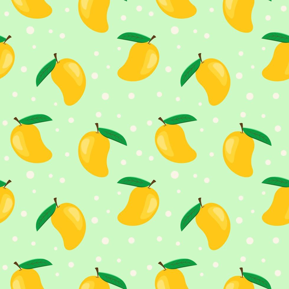 Mango Musterdesign Hintergrund. Vektor-Illustration vektor