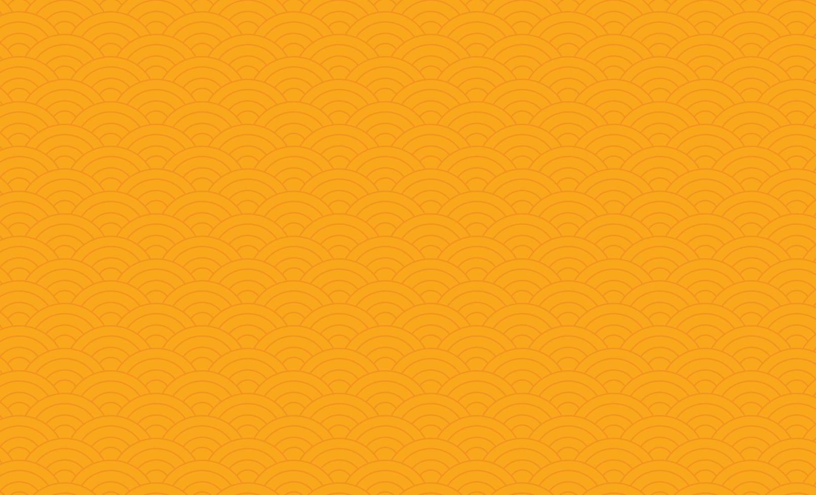 japansk solfjädermönstrad bakgrund - gul vektor