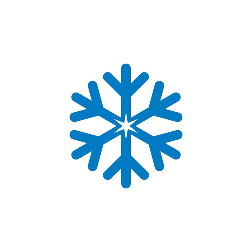 snö vektor, abstrakt kall logotyp vektor