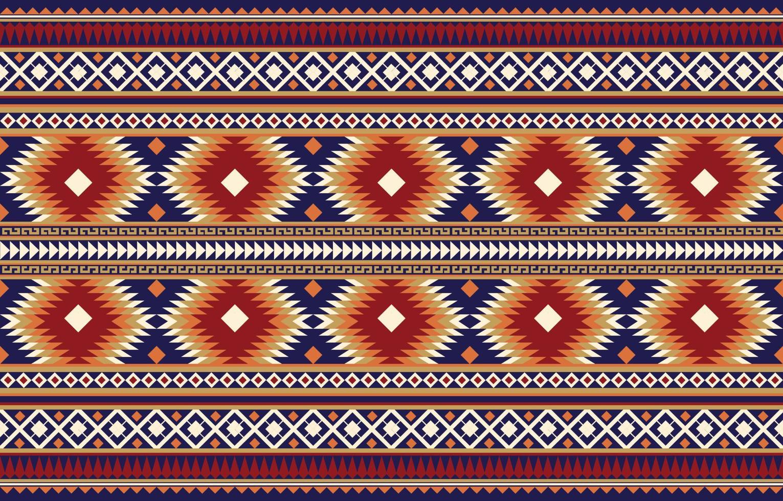 geometriska etniska orientaliska mönster traditionell design för bakgrund, matta, tapeter, kläder, omslag, batik, tyg, vektor illustration broderi stil.