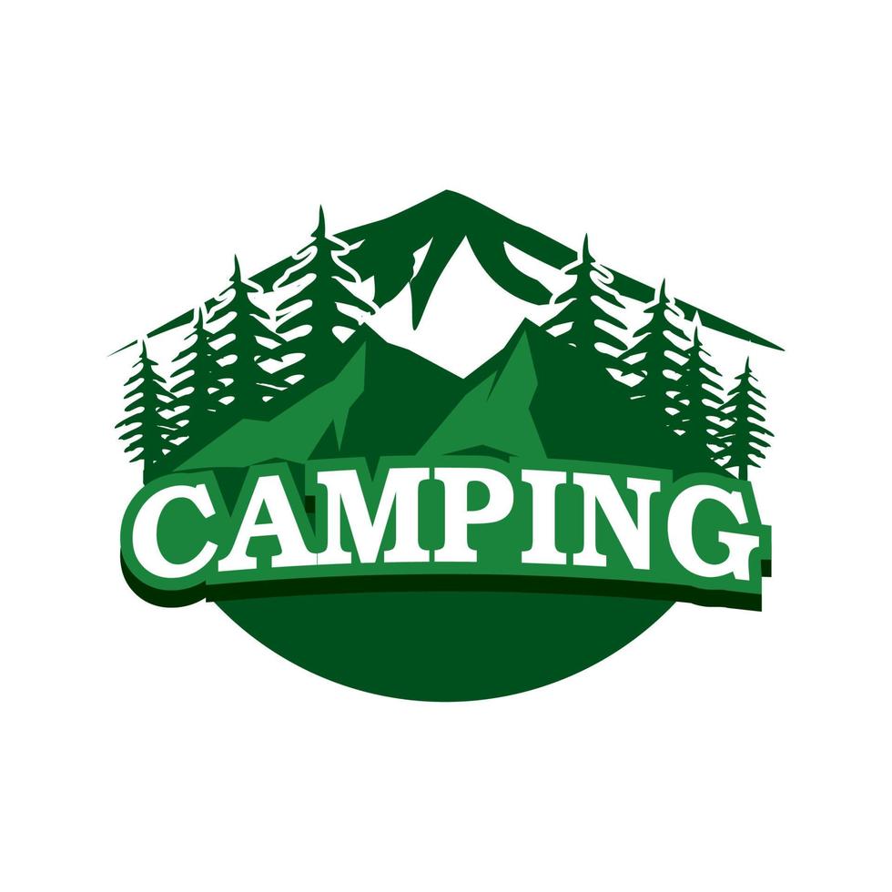 Camping-Vektor, Abenteuer-Logo-Vektor vektor