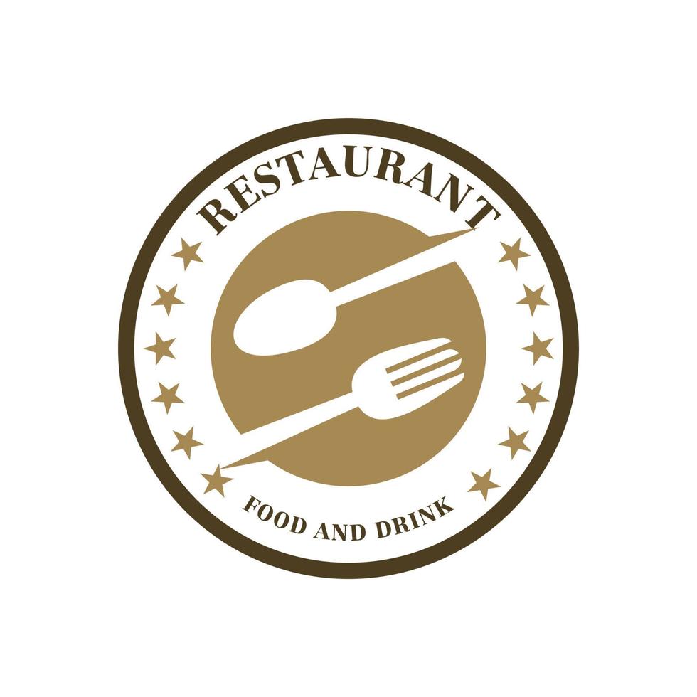 Restaurant-Logo, Lebensmittel-Logo-Vektor vektor