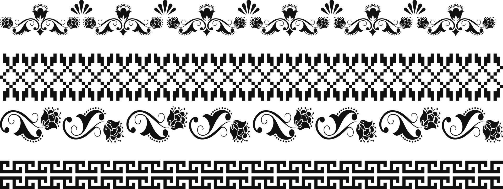 Drucken Sie Ventage runde Form, Vektorillustration mit einem weißen Hintergrund kann für Firma, Industrie, Netz und für andere sein. set of ventage emblem design batik indonesien ist eine technik des zeichnens vektor