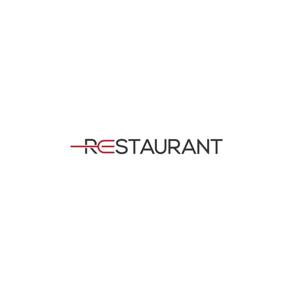 restaurang logotyp design vektor