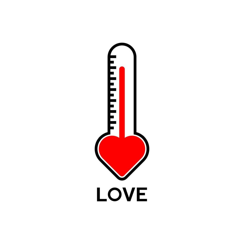 liebesthermometer im papierschnittstil. Liebe Tag voller Test Valentinstag Hintergrund Karte Fortschritt. Vektorillustration.eps 10 vektor