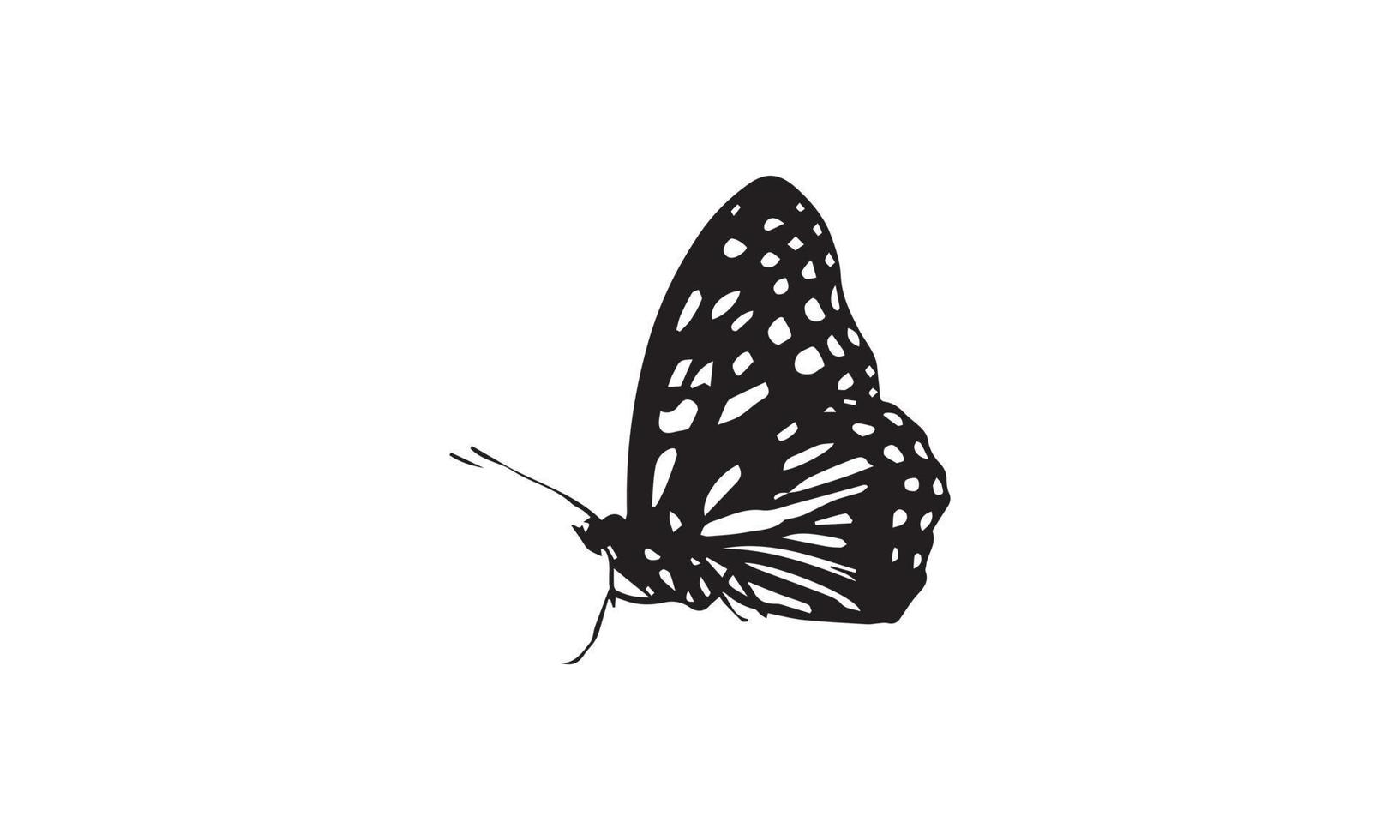 Schmetterlings-Silhouette-Vektor-Illustration-Design vektor