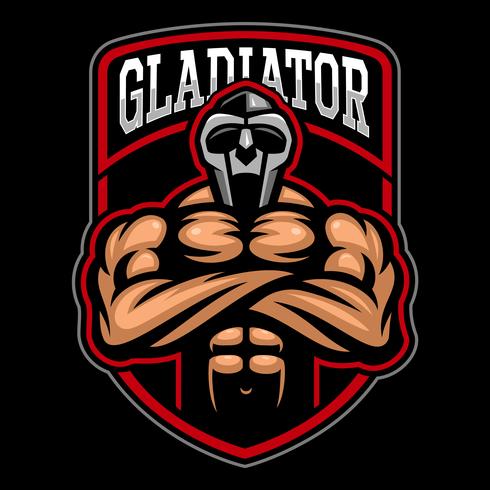 gladiator logo design. vektor