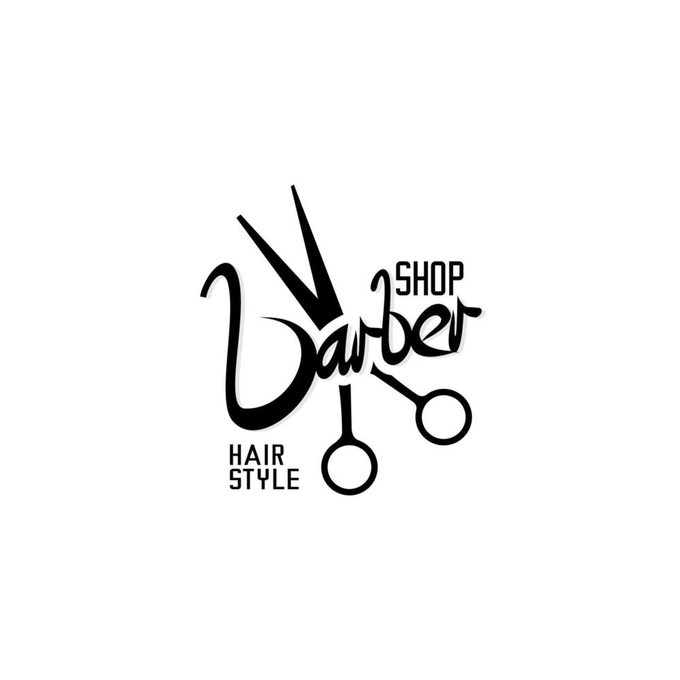 Barbershop logotyp vektor