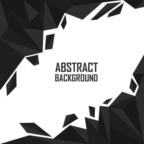 Abstrakt svart polygon konstnärlig geometrisk bakgrund vektor