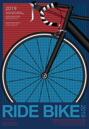 Cykla affisch vektor illustration