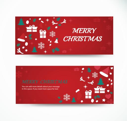 Set Weihnachtsgrußkarte mit Raum Muster Hintergrund Banner Designs vektor