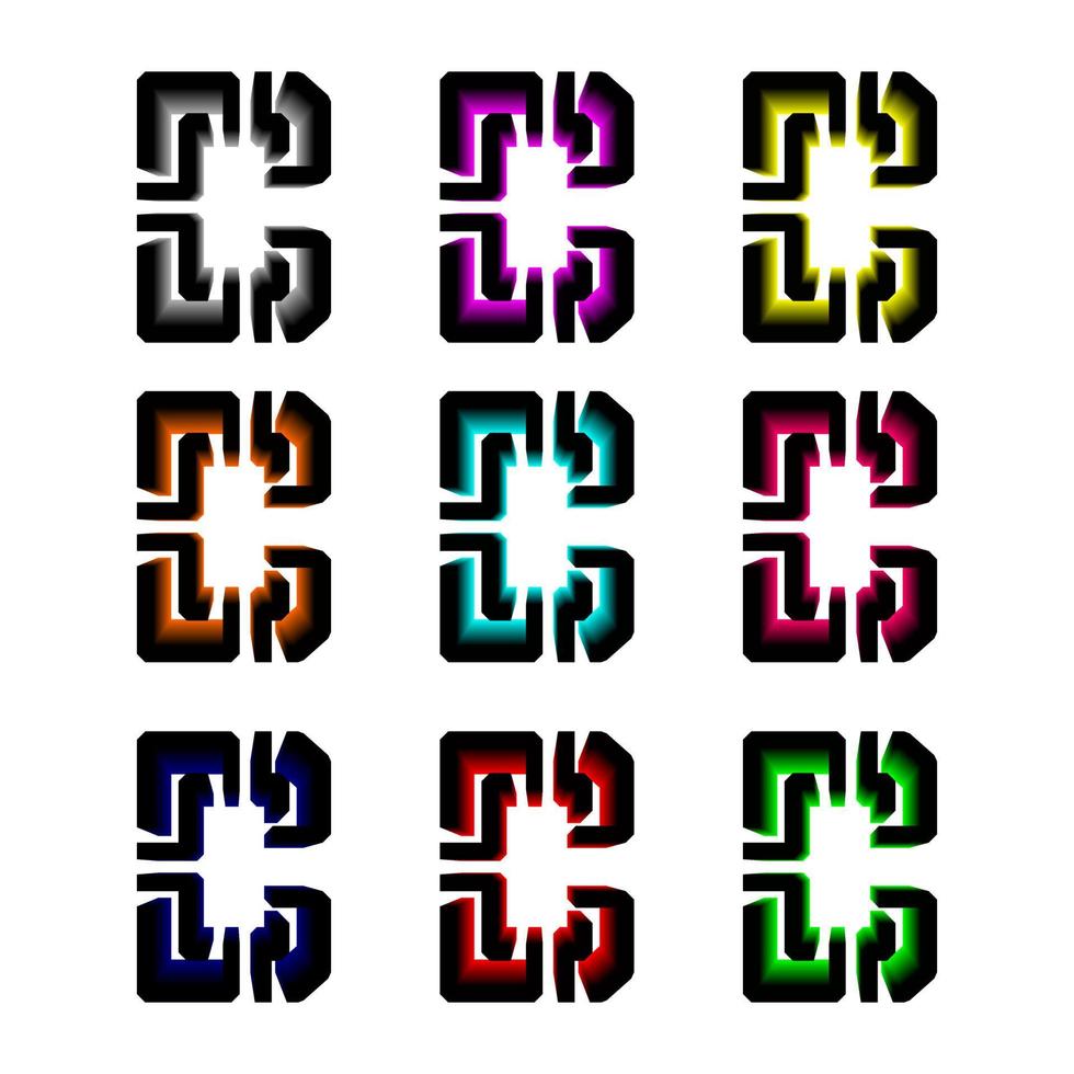 3D-logotyp bokstaven c ljus. lämplig för företag, t-shirts och så vidare. vektor