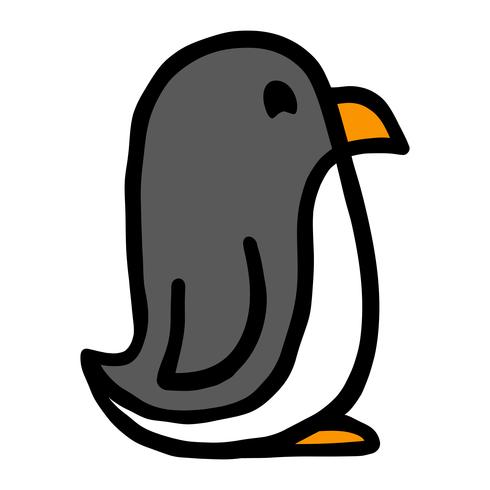 Pinguin-Cartoon-Illustration vektor