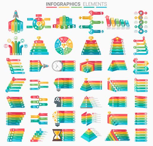 Infografiken Elementsatz vektor