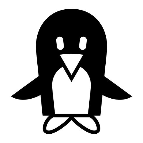 Pinguin-Cartoon-Illustration vektor