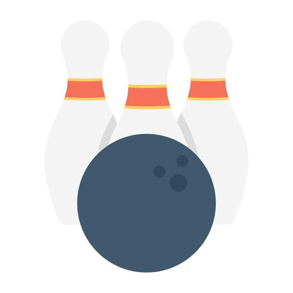 trendige Bowling-Konzepte vektor