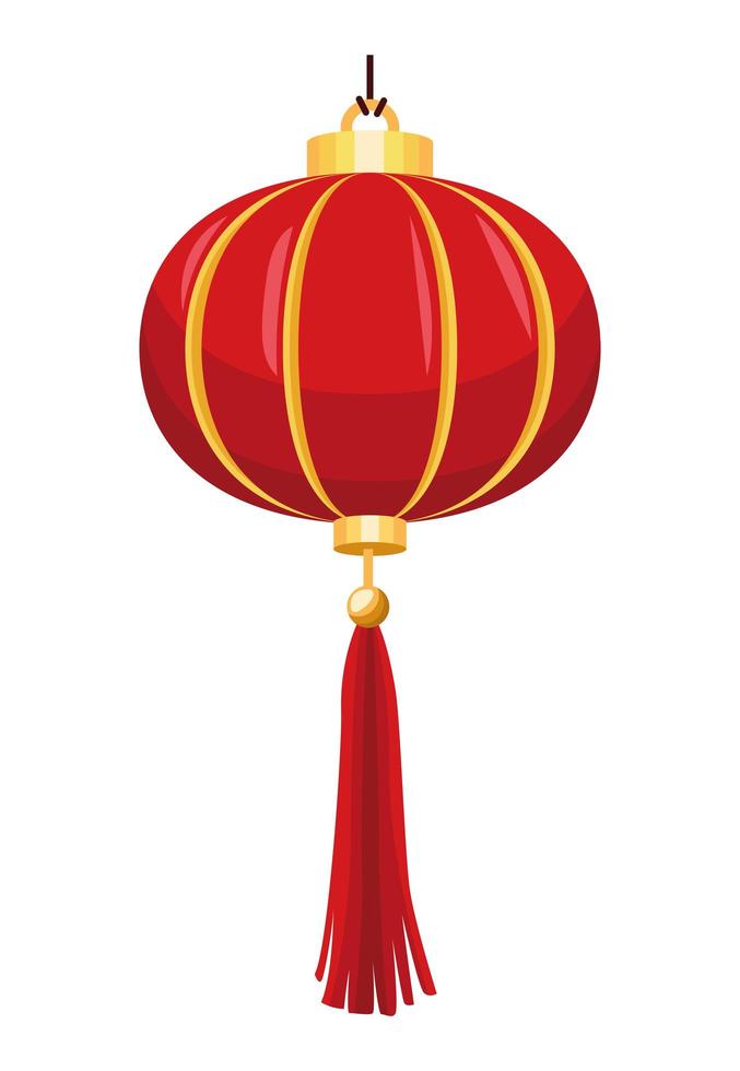 röd kinesisk lampa hängande vektor