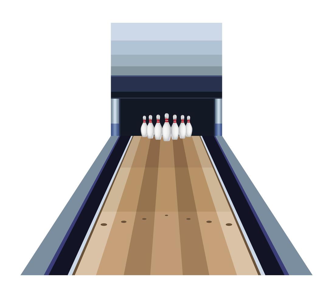 bowlinghall med tallar vektor