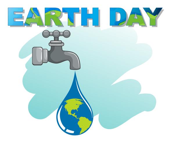 Ein Earth Day Logo vektor