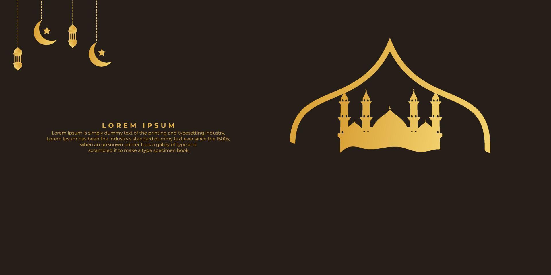 Ramadan-Kareem-Hintergrund. islamischer hintergrund vektor