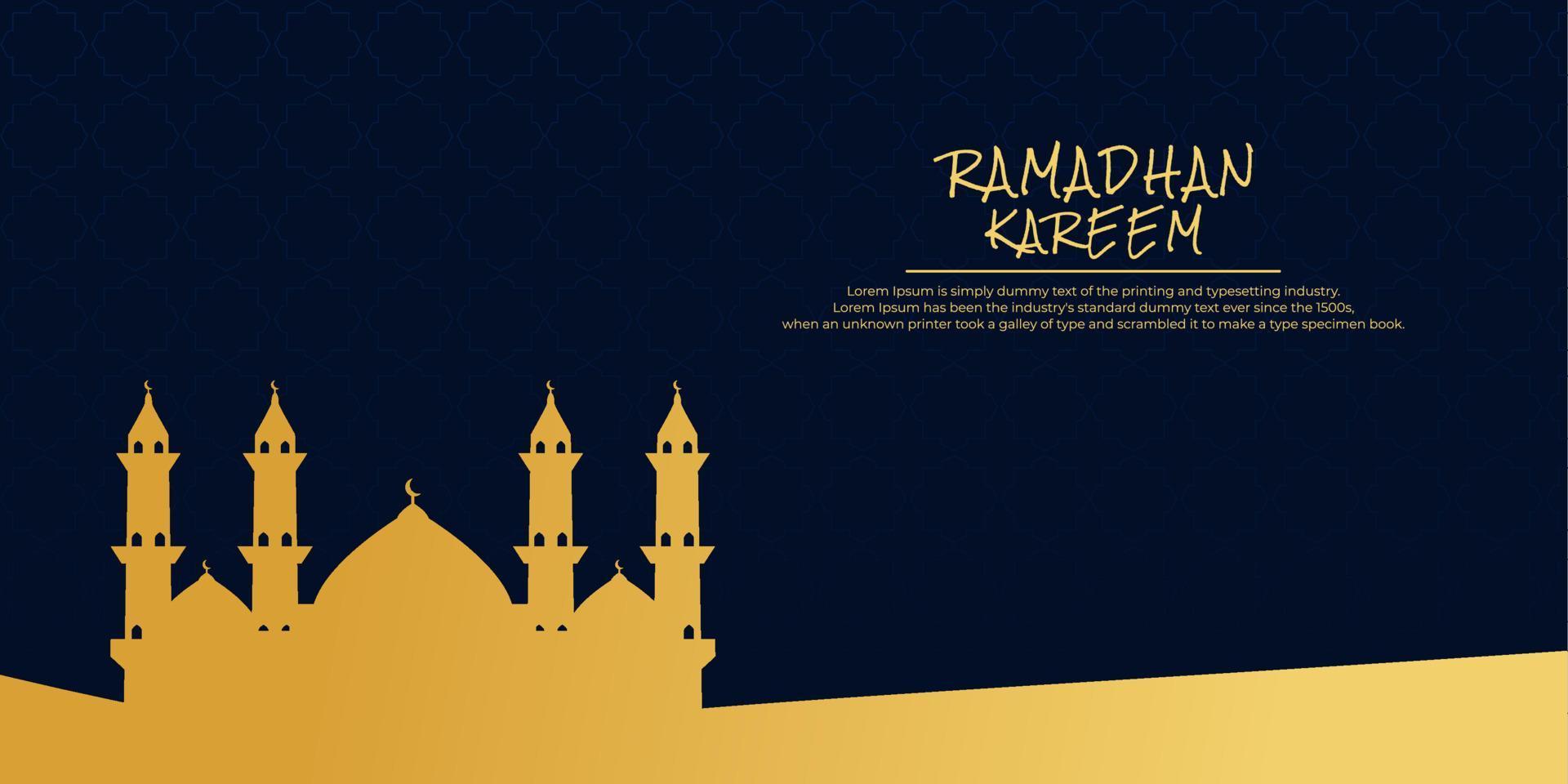 Ramadan-Kareem-Hintergrund. islamischer hintergrund. vektor