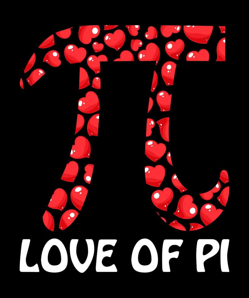 kärlek till pi illustration vektor