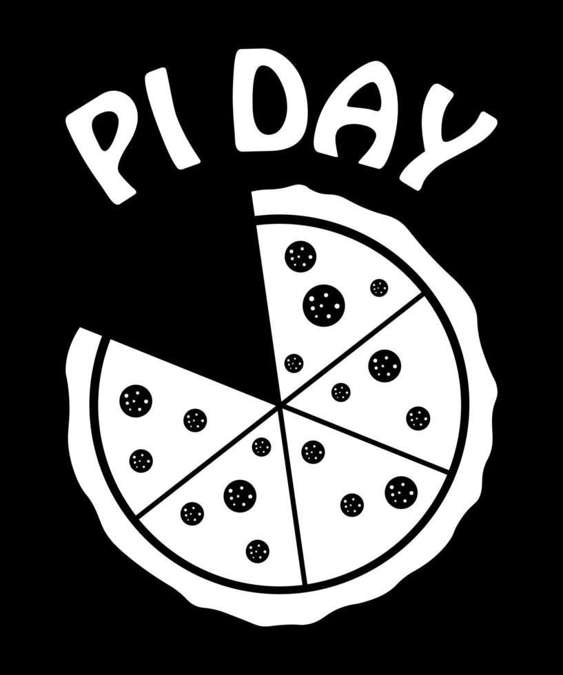 pizza pi tag illustration vektor
