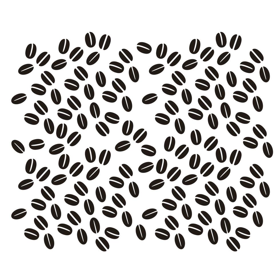 kaffeböna mönster vektor