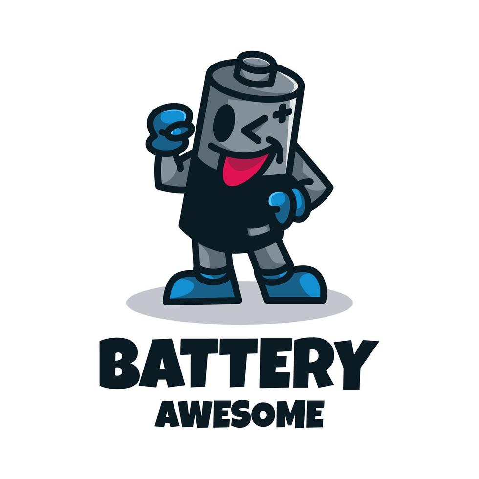 Illustrationsvektorgrafik der Batterie, gut für Logodesign vektor
