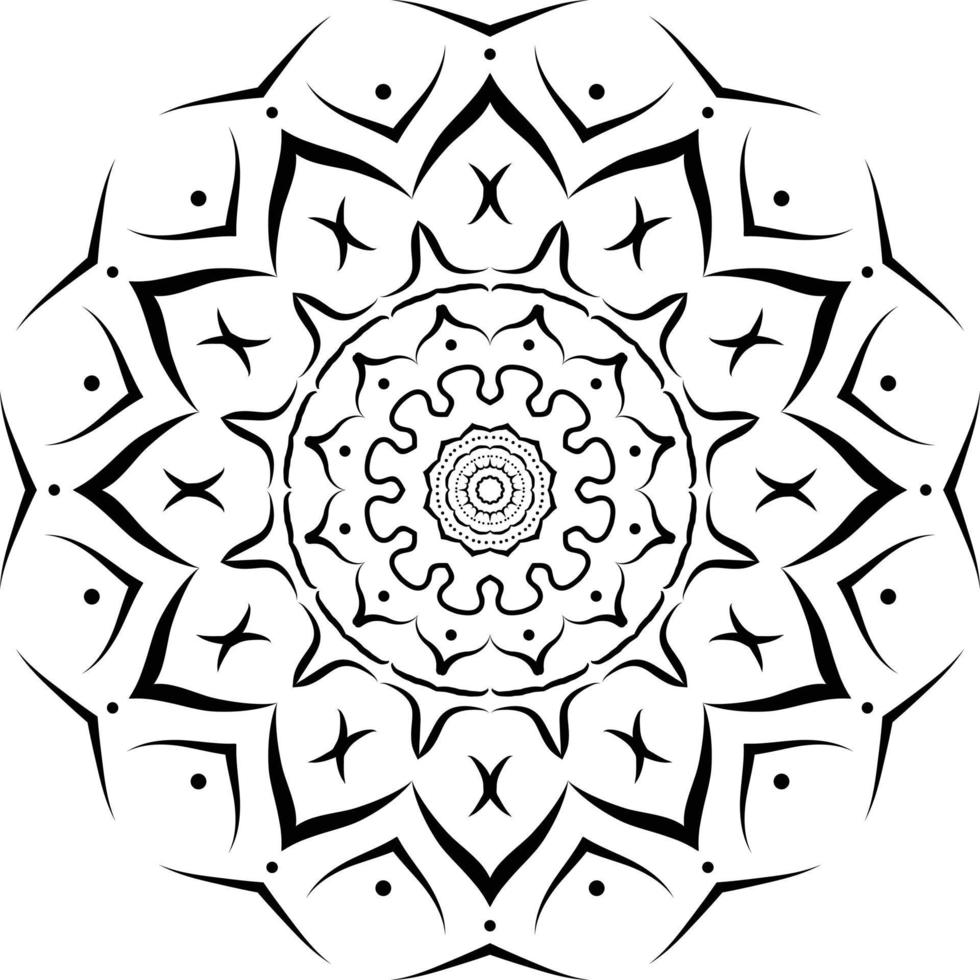 Mandala-Design-Vektor vektor