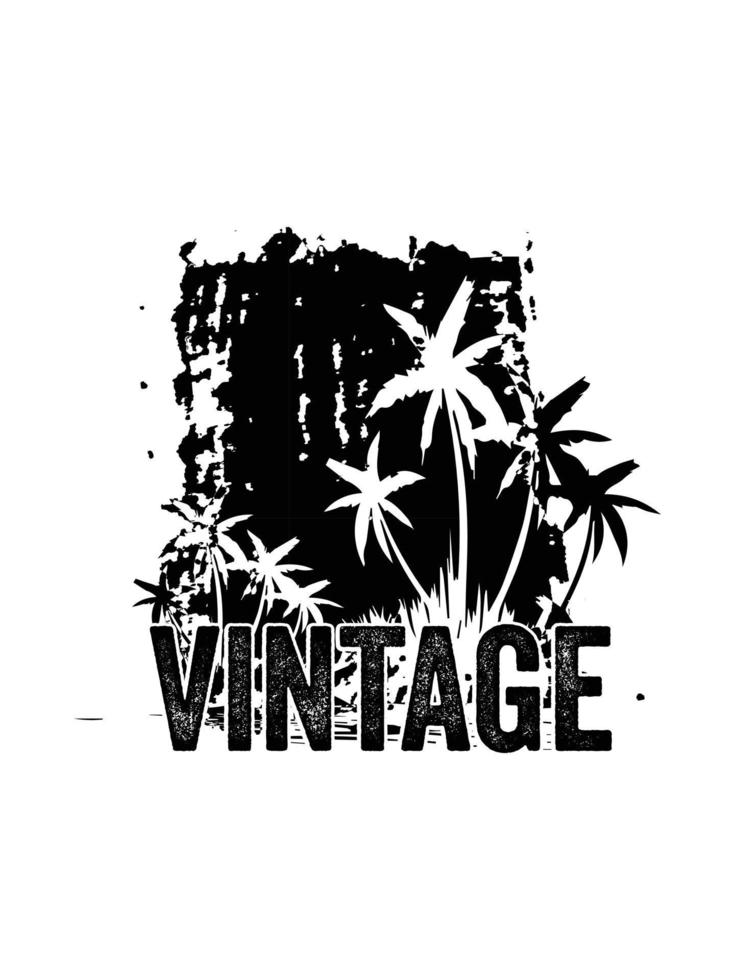 Vintage-T-Shirt-Design. Vintage-T-Shirt-Design im aktuellen Stil. Retro-Vintage-T-Shirt-Design. vektor