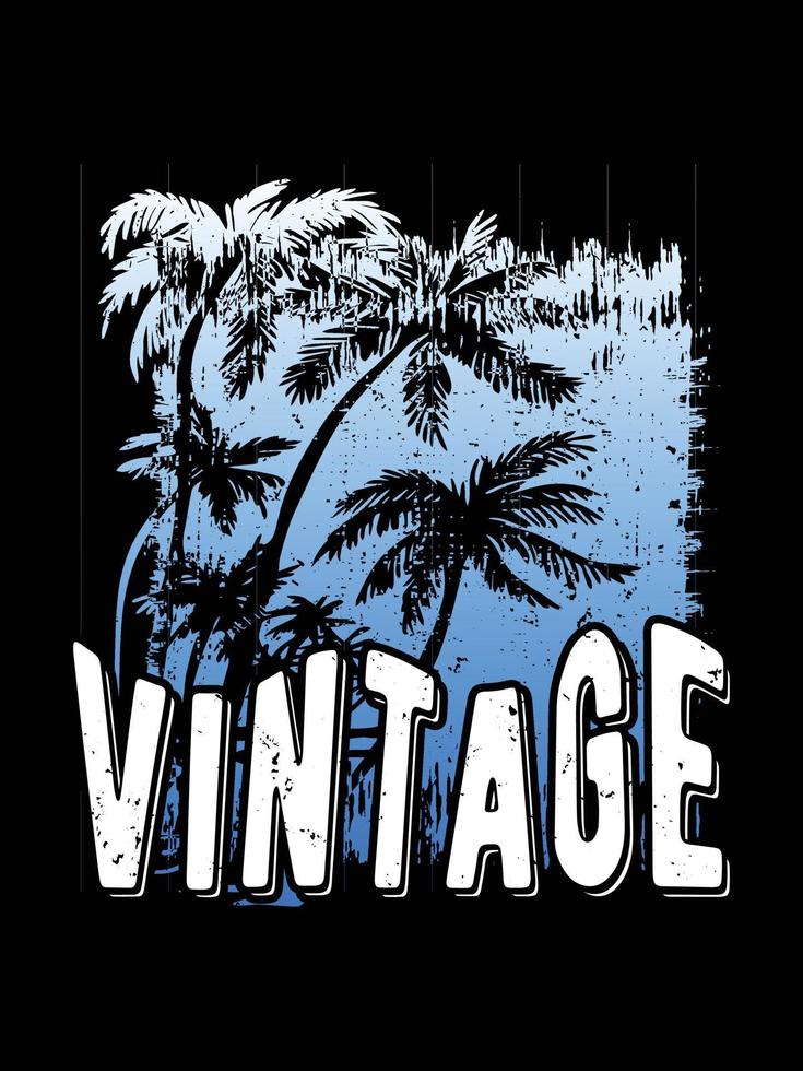 Vintage-T-Shirt-Design. Vintage-T-Shirt-Design im aktuellen Stil. Retro-Vintage-T-Shirt-Design. vektor