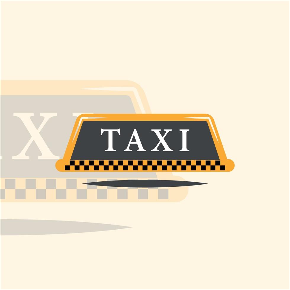 taxi logotyp enkel vektor illustration mall ikon grafisk design. transportskylt eller symbol för företag