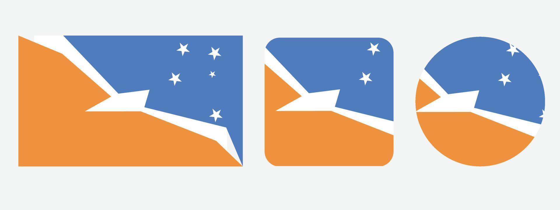 tierra del fuego provinsen Argentina flaggikon. web ikonuppsättning. ikoner samling platt. enkel vektorillustration. vektor