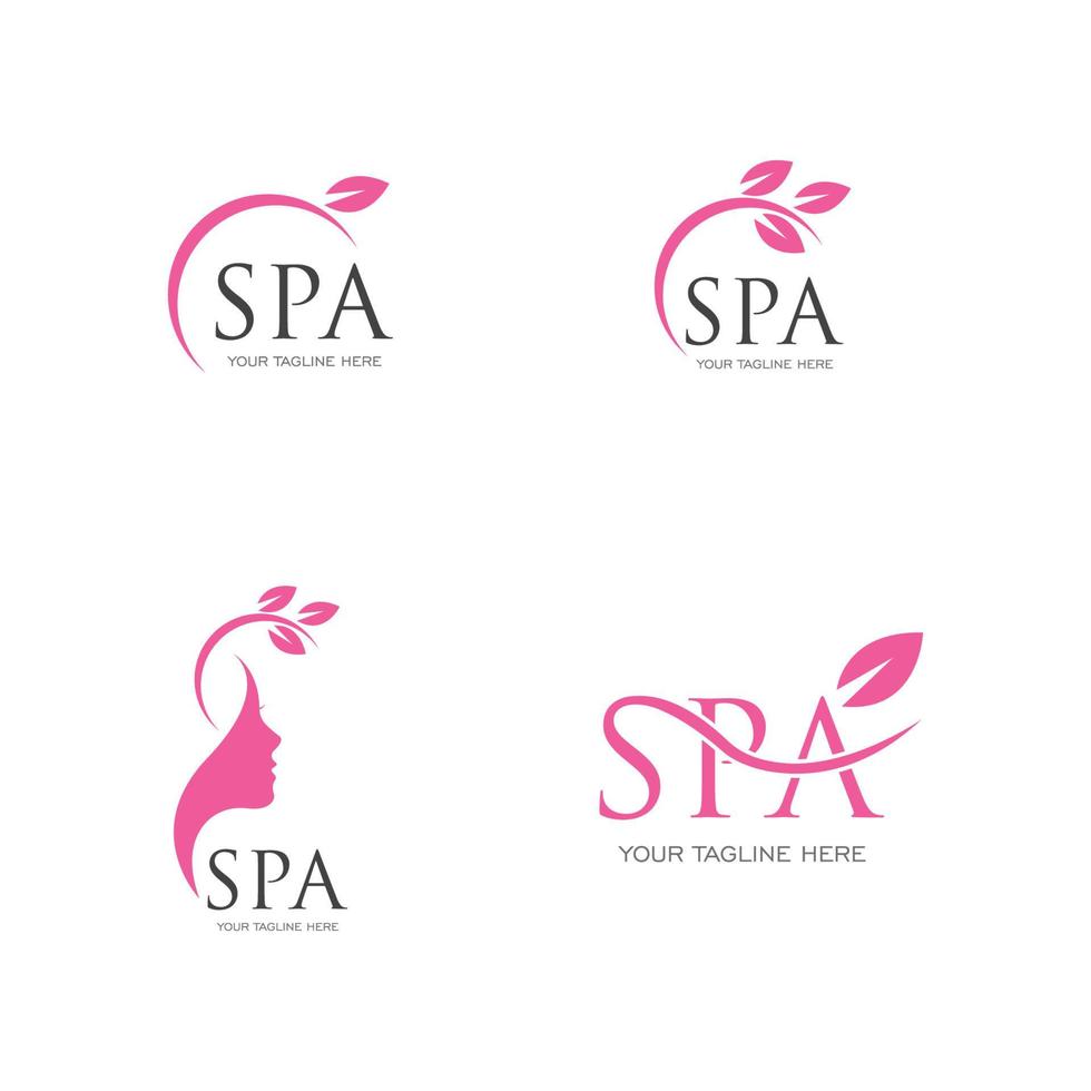 spa logotyp vektor illustration formgivningsmall