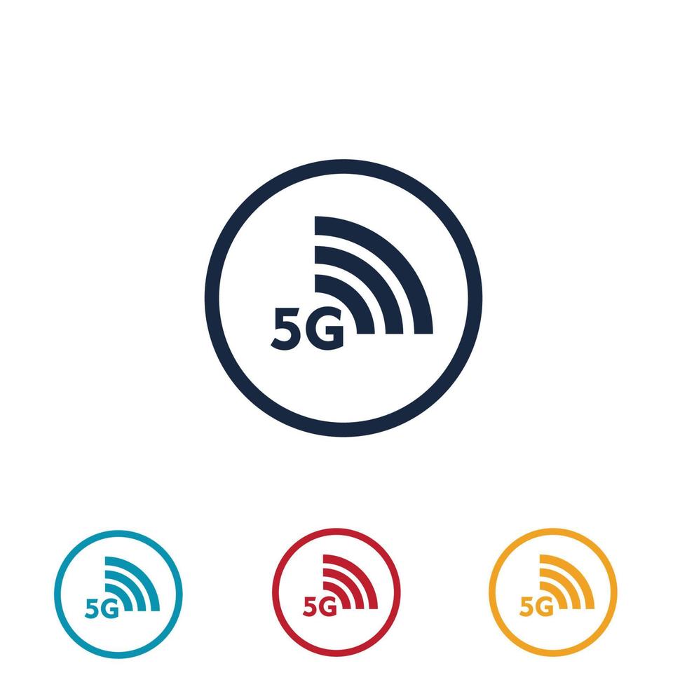 5g-Logo-Illustrationsdesign-Vorlage vektor